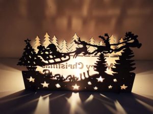 Christmas Decorations DIY Ho Ho Ho Shadow Light wi...