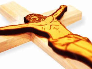 Wooden Wall Hanging Engraved Cross for Christmas (...