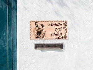 Personalized Photo Door Name Plate For Sweet Home ...