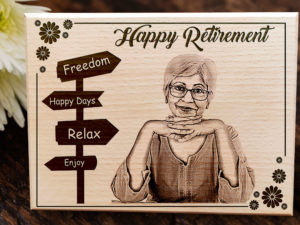 Personalized Engraved Photo Frame Happy Retirement...