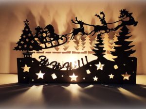Christmas Decorations DIY Ho Ho Ho Shadow Light wi...