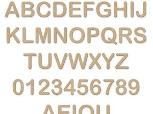 Wooden Letters and Numbers Uppercase (Small Size &...