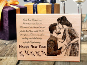 New Year Personalized Engraved Photo Plaque Gift f...