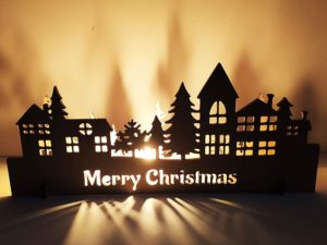 Christmas Decorations DIY Merry Xmas Tower Shadow ...