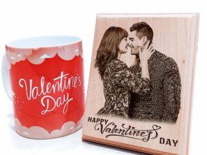 Vday Combo of Personalized Engraved Wood Photo Fra...