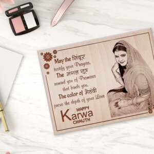 Personalized Engraved Wood Photo Frame Gift for Ka...