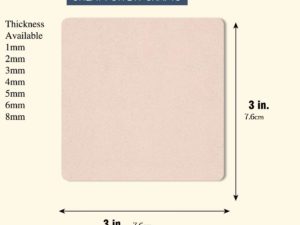 Blank Plain MDF Wooden Coasters for DIY Craft or D...