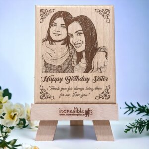 Personalized Engraved Wooden Photo Frame For Siste...