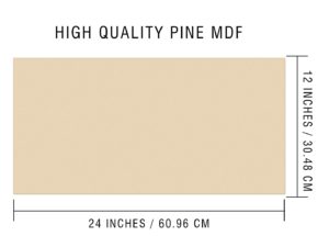 Pine MDF Boards for Art and Craft With Cutter (Set...