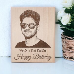 Personalized Engraved Wooden Frame For Brother wit...