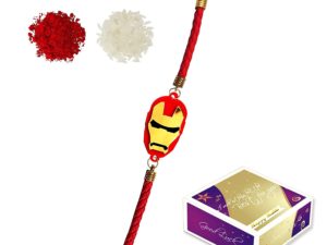 Iron Man Bracelet Incredible Rakhi with Roli Chawa...