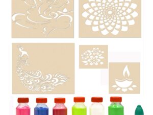 Diwali Rangoli Stencils Decorations for Floor with...
