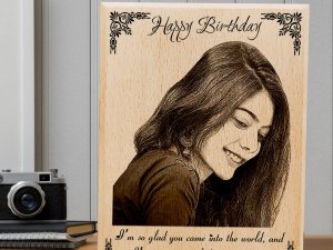 Personalized Engraved Wooden Birthday Photo Frame ...