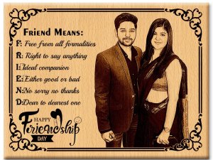 Wooden Engraved Personalized Photo Frame for Best ...