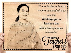 Teachers Day Gift for Mam Customized Engraved Phot...