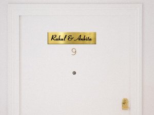 Customized Name or Number Plate (Gold, ABS Plastic...