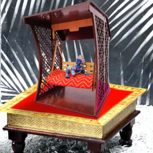 Wooden Ladoo Gopal Jhula For Krishna Janmashtami D...