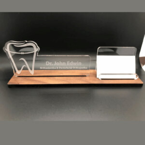 Personalized Dental Card Holder Stand For Dentist ...