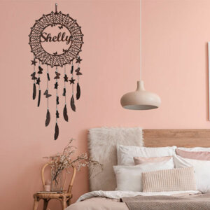 Personalized Unique Wooden Name Dream Catcher (Bro...