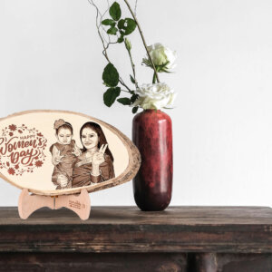 Personalized Engraved Natural Wood Photo Plank For...