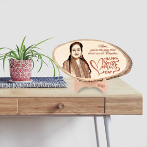 Personalized Engraved Natural Wood Photo Plank Gif...