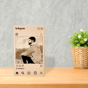 Personalized Engraved Instagram Style Wooden Photo...