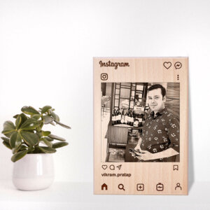 Personalized Engraved Instagram Wooden Photo Frame...