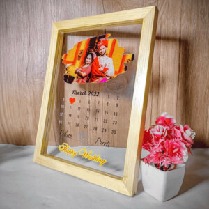 Personalized Anniversary Gift Calendar Acrylic Pho...