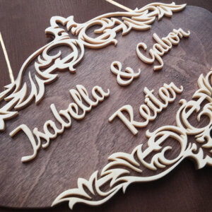 Personalized Wooden Handmade Modern Name Plate For...