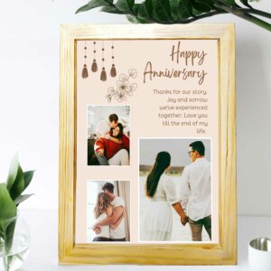 Personalized Three Picture Collage Photo Frame for...