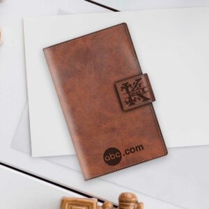 Customized Brown Passport Holder for Corporate Gif...