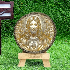 Lord Jesus Christ Engraved Wooden Photo Frame with...