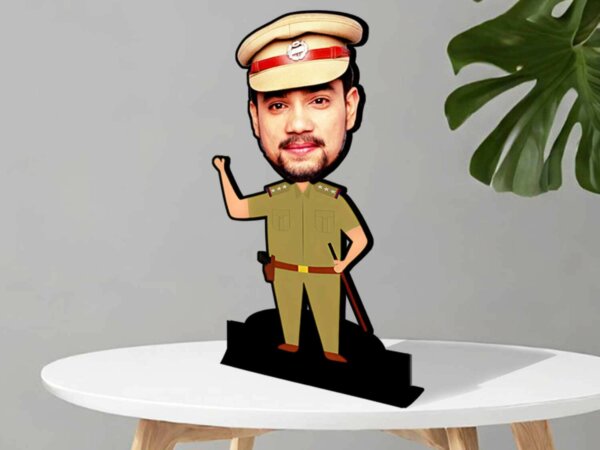 Police officer caricature