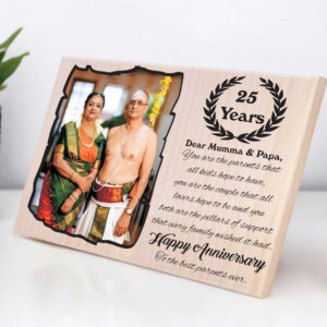 Customized Wooden Color Picture Frame for 25th Ann...
