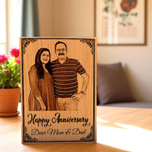 Personalized MDF Wooden Frame For Anniversary Gift