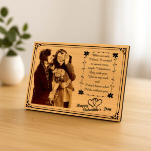 Romantic Gift with Engraved Photo & Message fo...